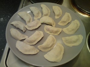 Dumplings ready to cook